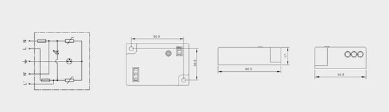 BRLED-08AST-10 perangkat pelindung gelombang tinggi untuk pencahayaan 10kA LED Street Light ELECTROSTACTIC PROTECTOR LED LIGHTING SYSTEM