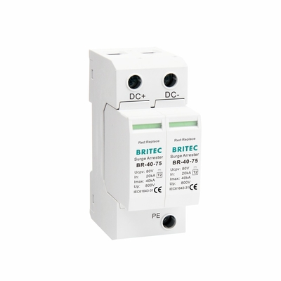 BR-40 48 DC SPD perangkat perlindungan gelombang pv 48V surge arrester pelindung petir