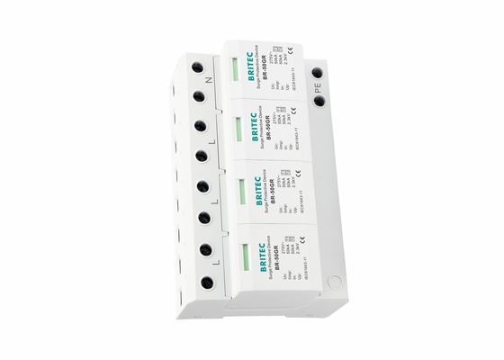 AC Lightning Arrester 3 Phase IEC61643 BR-50GR Industrial Surge Suppressor