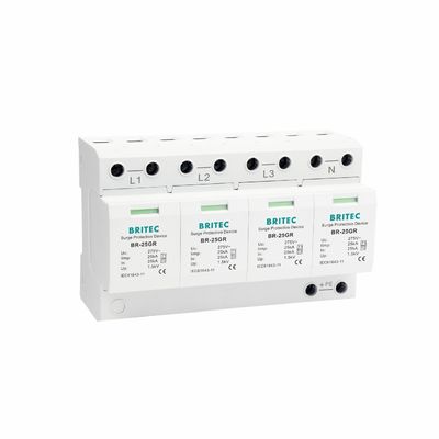BR-25GR 3P + 1 Tipe 1 Perangkat Perlindungan Surge SPD Ableiter Thunder Arrester Spark Aresster Gap Spd Kelas 1 Surge Lightning Protection