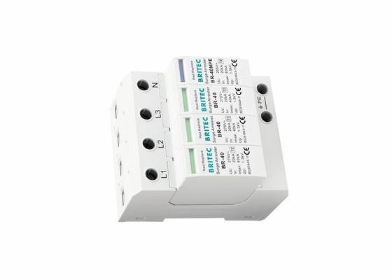 40kA Plug-in MOV SPD Tipe 2 Surge Protection Tampilan Status Visual