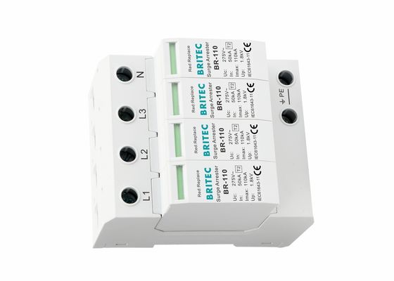 110KA Tipe 2 Power Overvoltage Protection Surge Arrester AC Lightning Protector