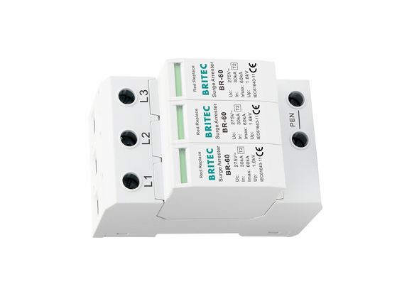 Tegangan Rendah 1.5kV 3P 60ka Mov Tipe 2 Surge Protection Device Surge Protector