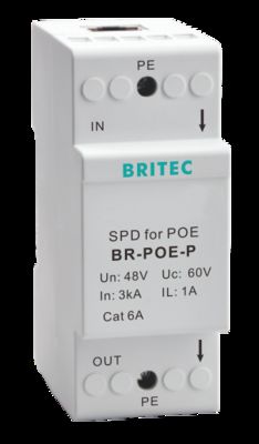 BR-POE-M 48V POE Surge Protector NET 6 POE Surge Protectors