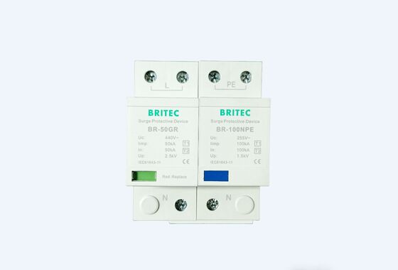 BR-50GR 1+1 Low Voltage Surge Protective Device Grounding Surge Protection Power Surge Protection Industrial Electrical Systems Spark Arrester Perangkat perlindungan atas tegangan rendah Grounding surge protection Power Surge Protection