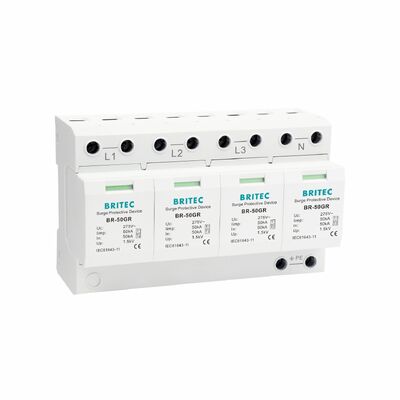 BR-50GR 3+1 OEM ODM spark gap 50ka Surge Protective Device Low Voltage Electrical Class 1 Surge Arrester type 1 spd Surge Protective Devices type 1 SPD Low-Voltage LV Jaringan distribusi listrik
