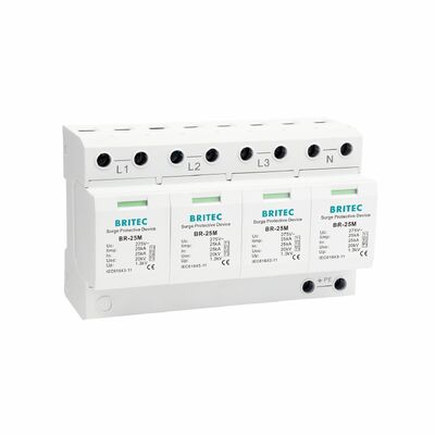BR-25M 3+1 150V 275V 320V 440V Perangkat Pelindung Lonjakan Arus Tipe 1 pelindung lonjakan arus SPD Pemasok pelindung lonjakan arus daya tiga fasa Überspannungsableiter