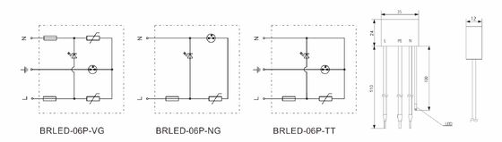 Pelindung Lonjakan Arus LED IP65 dengan Waktu Respons <25ns dan Kepatuhan IEC/EN61643-11 untuk Sistem Pencahayaan LED