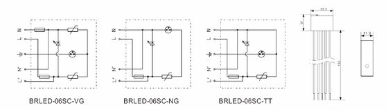 Pelindung Lonjakan Arus LED IP65 dengan Waktu Respons <25ns dan Kepatuhan IEC/EN61643-11 untuk Sistem Pencahayaan LED