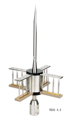 TKIG6.5 Lightning Rod dengan diameter 38mm dan radius perlindungan 102M untuk ketahanan korosi yang tinggi