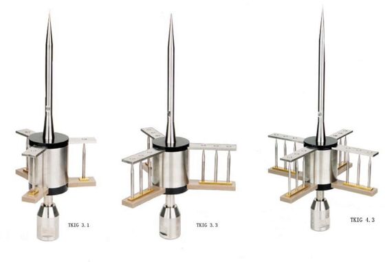 TKIG6.5 Lightning Rod dengan diameter 38mm dan radius perlindungan 102M untuk ketahanan korosi yang tinggi
