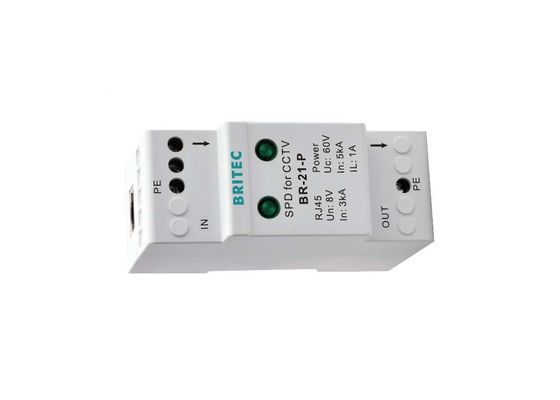 5kA Signal Line Protector Perangkat Perlindungan Surge SPD CCTV Untuk Sistem CCTV