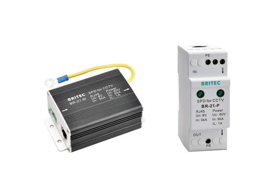 IEC 61643 - 21 Terminal Listrik Plastik Blok 0,5 A Untuk CCTV / CCTV - 21