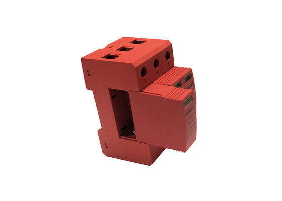 Tipe 2 Tiga Tahap 3 Polandia Surge Arrester Kelas II 40kA 320V Perlindungan Pencahayaan