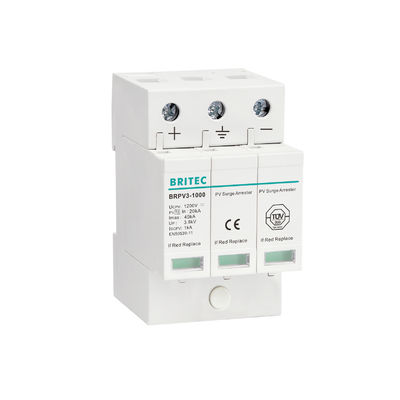 BRPV3-1500 DC 1500V 3P PV Solar pv surge arrester 40ka Surge Protector dc spd dc spd 1500v 3 tiang