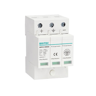 BRPV2-600 600V DC Surge Protection Device Remote Signaling pv penangkal petir surya spd dc600v pv penangkal surge