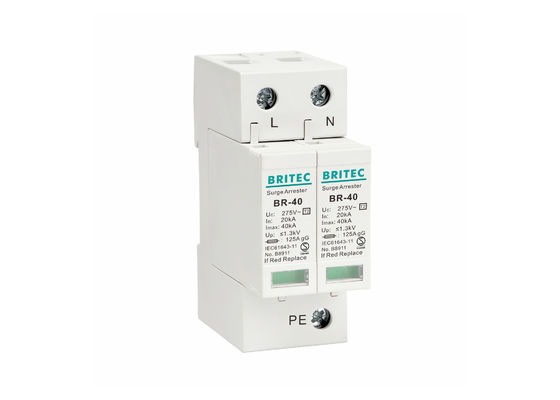 Perangkat Perlindungan Surge Tipe 2 Fase Tunggal Lightning Surge Arrester