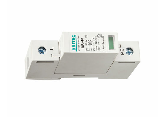 SPD 40kA 1P Petir Pelindung Din Rail Anti Sistem Petir Listrik IEC61643