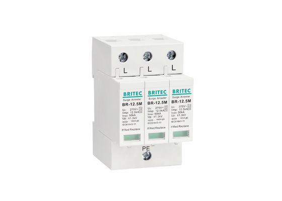 BRITEC AC 12.5kA BR-12.5M 275V T1+T2 Surge Arrester Kelas B+C