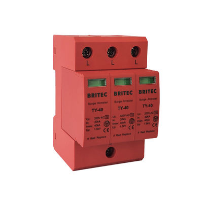 40kA Single Phase Electrical Anti Surge Protection Device Ac SPD penangkal petir pelindung petir