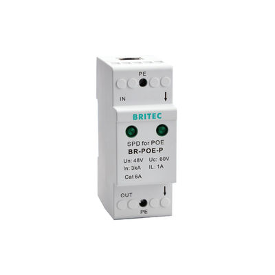BR-POE-M RJ45 POE Ethernet Data Surge Protection Perangkat Poe Lightning Protector Jaringan POE Power Rj45 Surge Protection NET 6 POE Surge Protectors