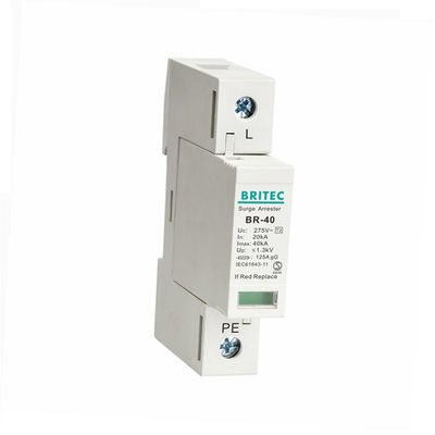 BR-40 4P 40kA Surge Arrest Protection Device 3 Phase thunder protector spd tuv tipe 2 perangkat perlindungan surge