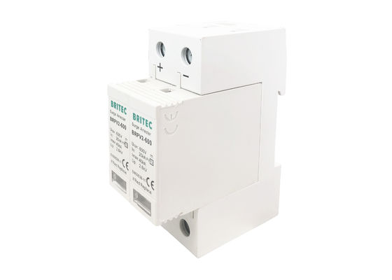 600V DC 20-40kA PV Proteksi Petir Surge Arrester SPD untuk Sistem Surya