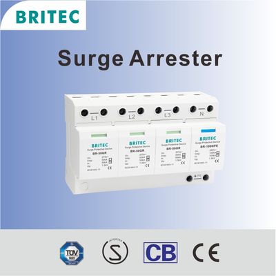 BR-50GR 3+1 Alat Pelindung Lonjakan Spd Pelindung Lonjakan Ac Tipe 1 Pelindung Guntur Tipe 1 2 Spd